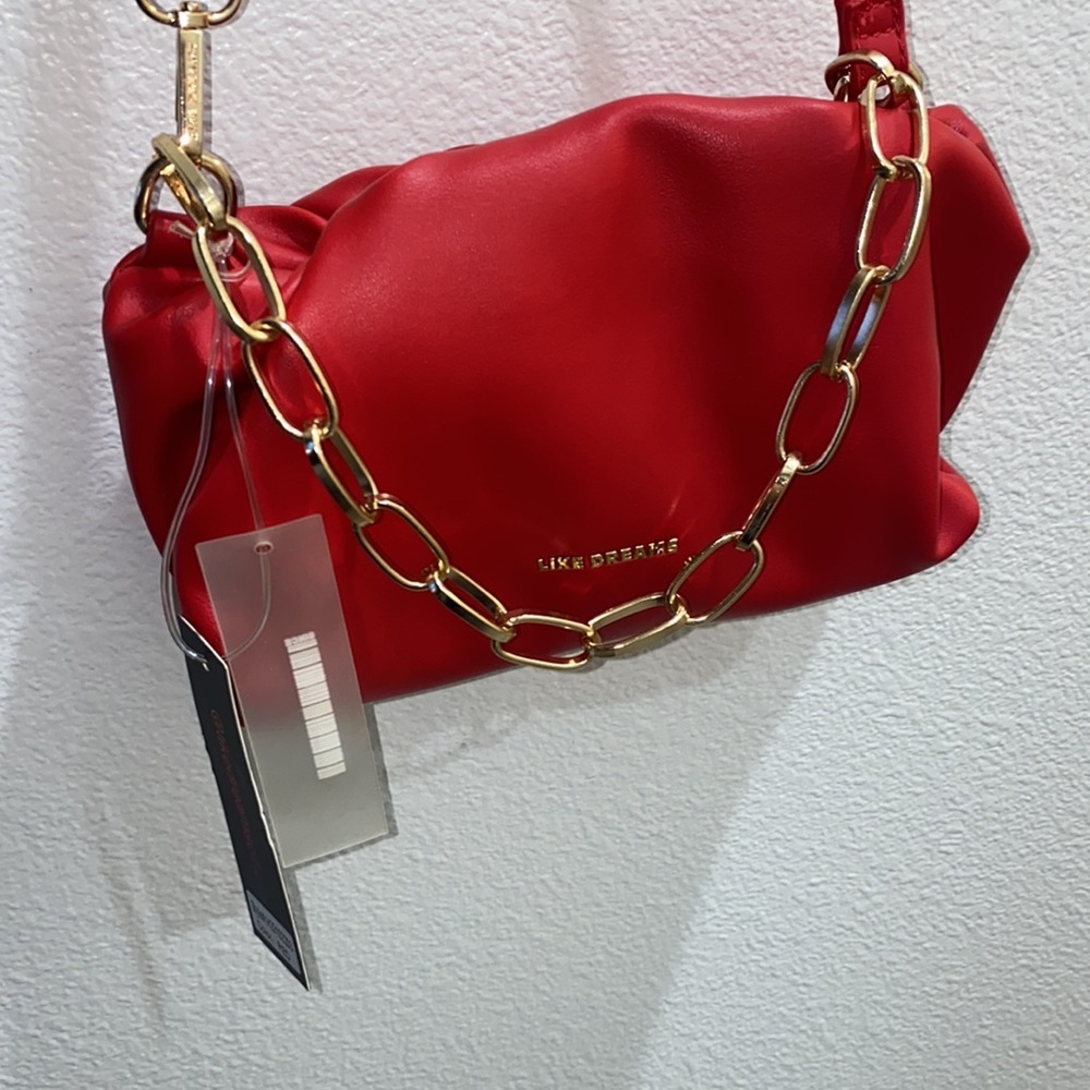 NWT Like Dreams Shoulder Bag with Gold Chain - Picture 2 of 5